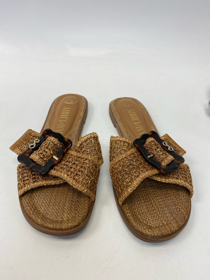 Sam &amp; Libby  Size 11 Brown Woven Sandals