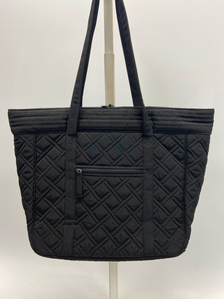 Vera Bradley Black Quilted Fabric Tote Bag