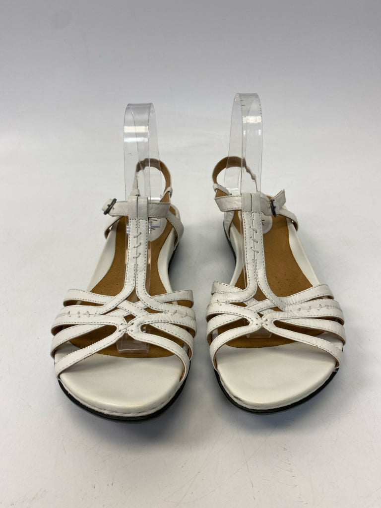 Clarks  Size 9.5 White Sandals