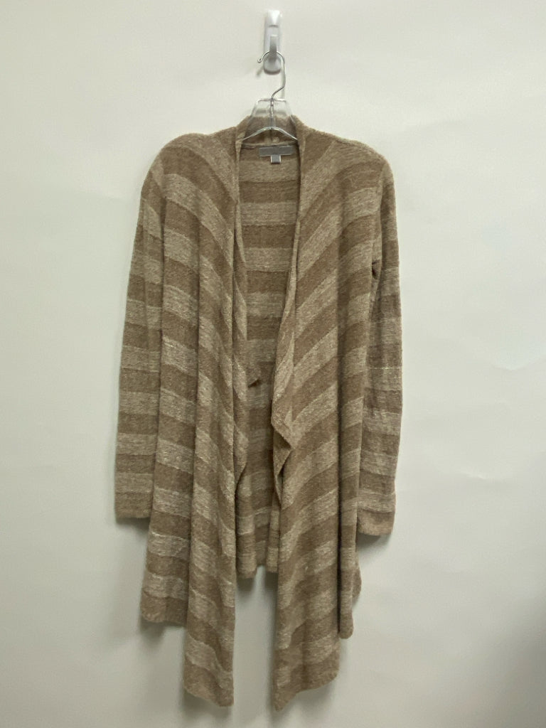Barefoot Dreams Size S Beige Stripes Duster Ladies Sweater