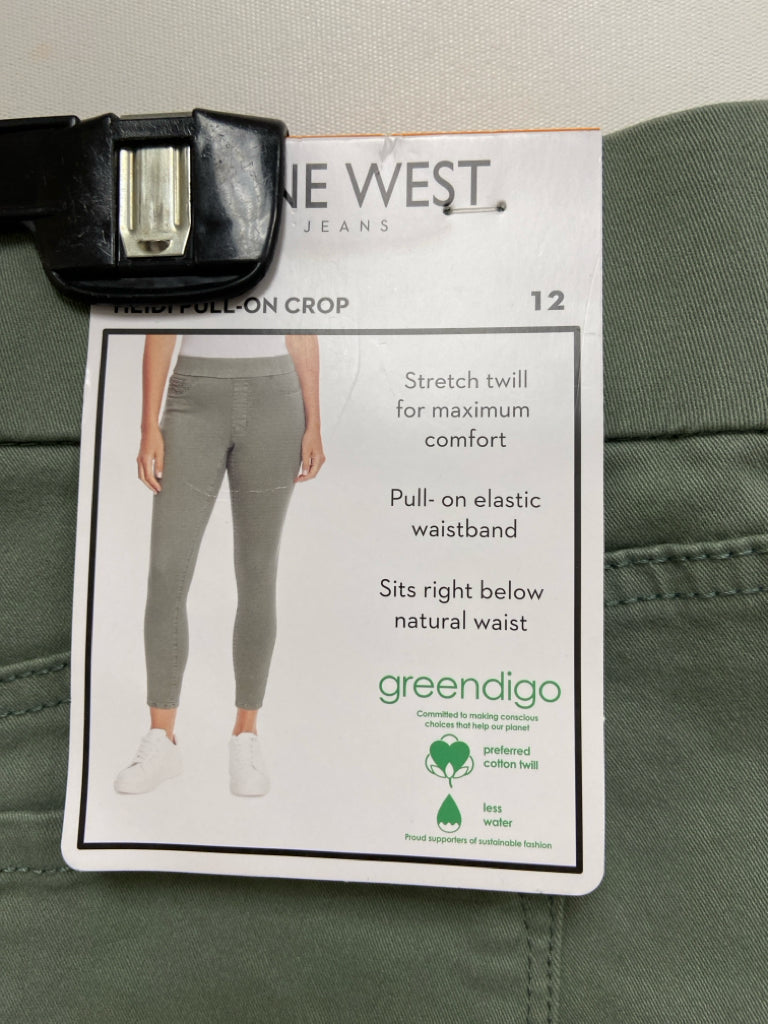 NWT Nine West Size 12 Green Ladies Pants