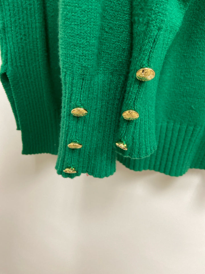 LILLY PULITZER Size M Green V Neck Ladies Sweater