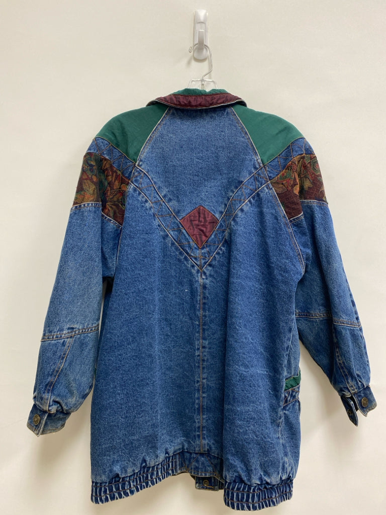 Size S Denim Green Vintage Ladies Jacket