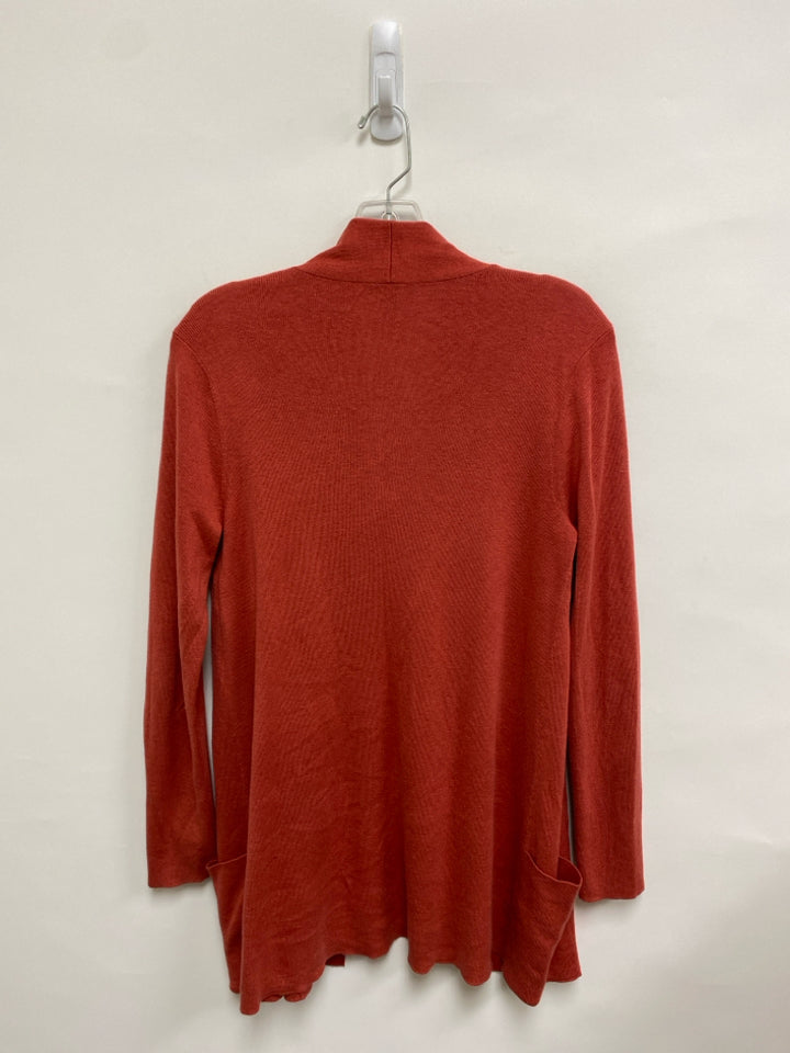 Eileen Fisher Size S Dark Orange Drape Ladies Sweater
