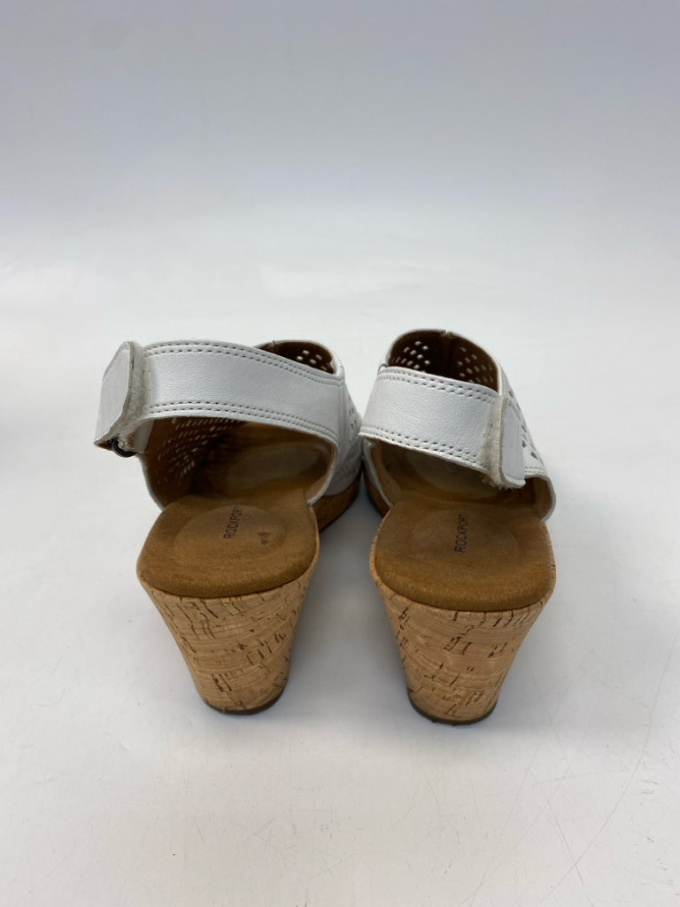 Rockport  Size 7.5 White Perforated Sandals