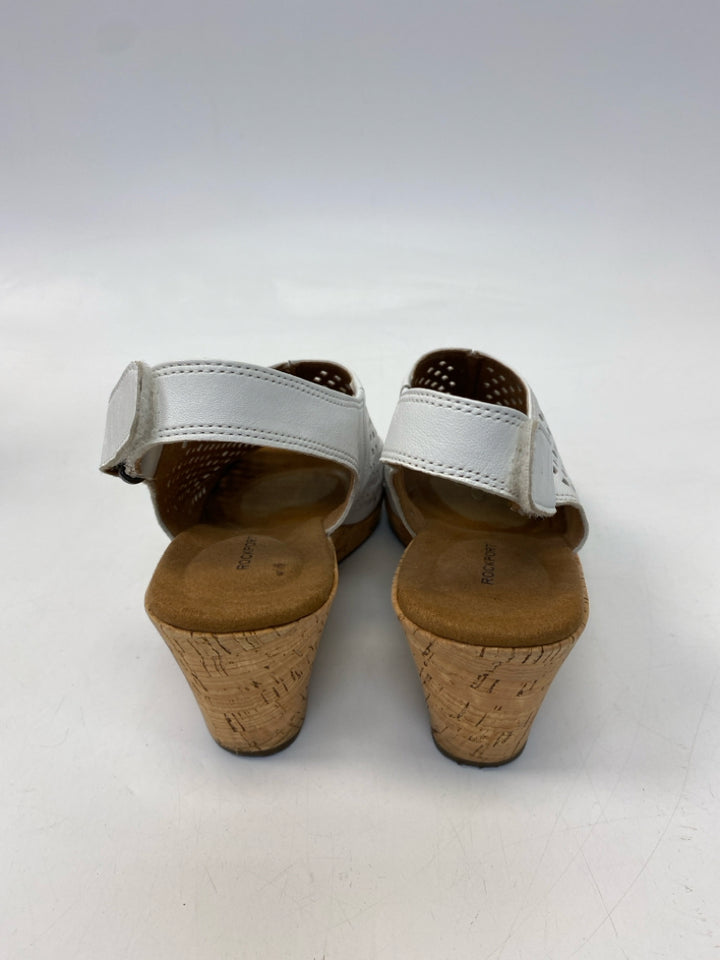 Rockport  Size 7.5 White Perforated Sandals
