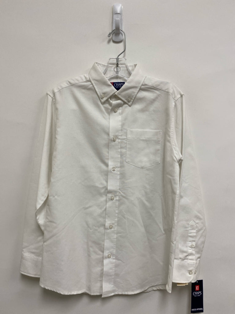 NWT Chaps SIZE 12 White Button Up Boy&