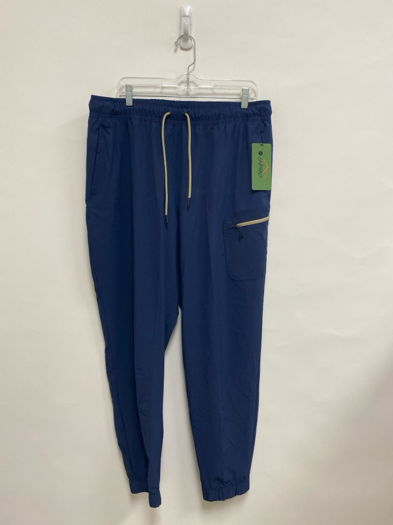 NWT Size XL Navy Beige Trimmed Joggers Men&
