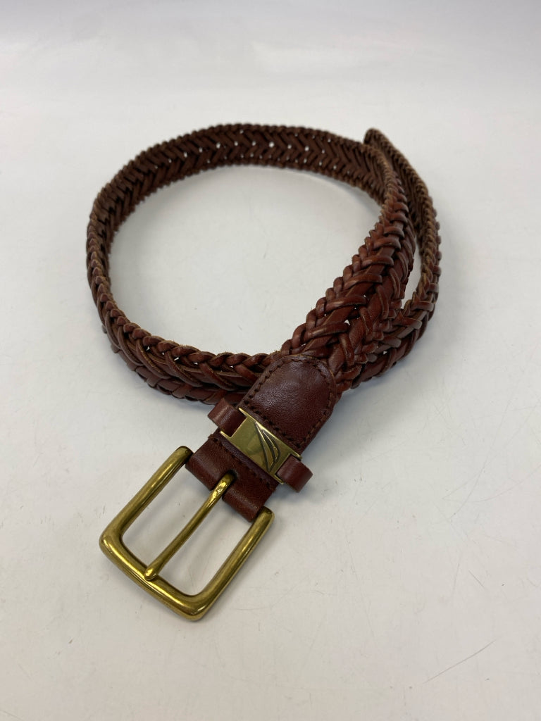 Nautica Size 38 Brown Braided Men&
