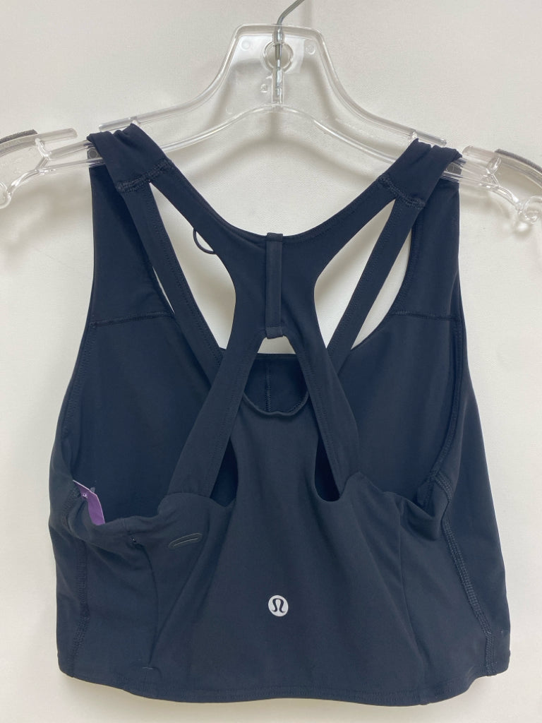 Lululemon Size 8 Black Athletic  Bra