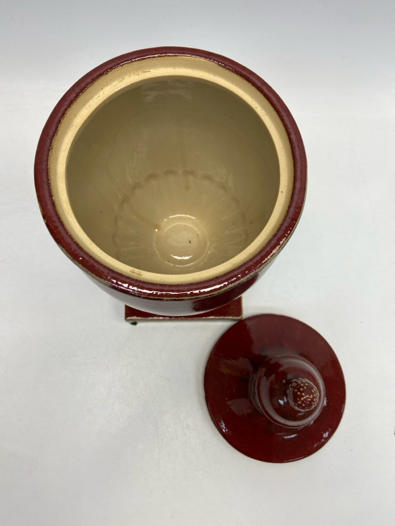 Red Ceramic Jar