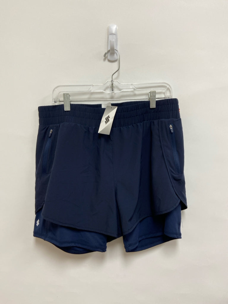 NWT  SIZE  2X Navy Pull-on Plus Size Athletic Shorts