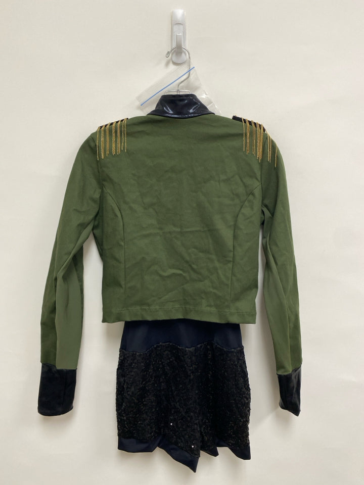 SIZE 18/20 Olive/Blk Gold Accents Girl&