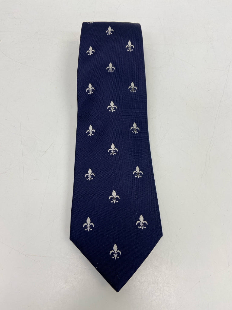 Charles Tyrwhitt Navy White Silk Men&