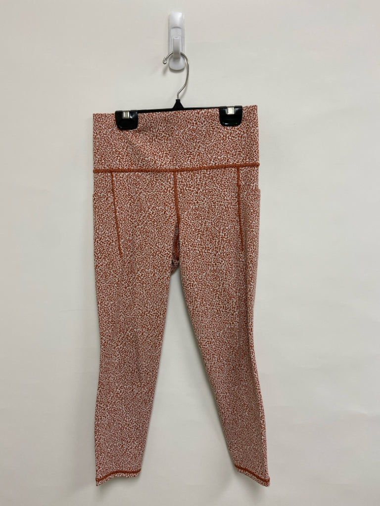Athleta Size S Brown White Animal Print Athletic Leggings