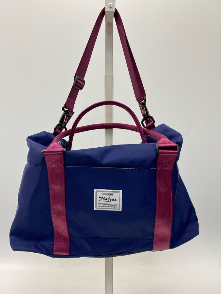 NWT Floless Navy Purple Duffle Bag