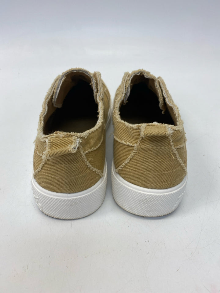 Blowfish US Shoe Size 8 Gold Embroidered Canvas Sneakers