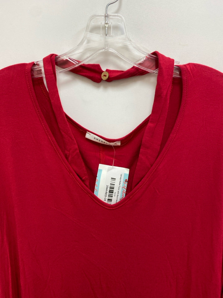 NWT  SIZE  3X Red Halter Plus Size Top