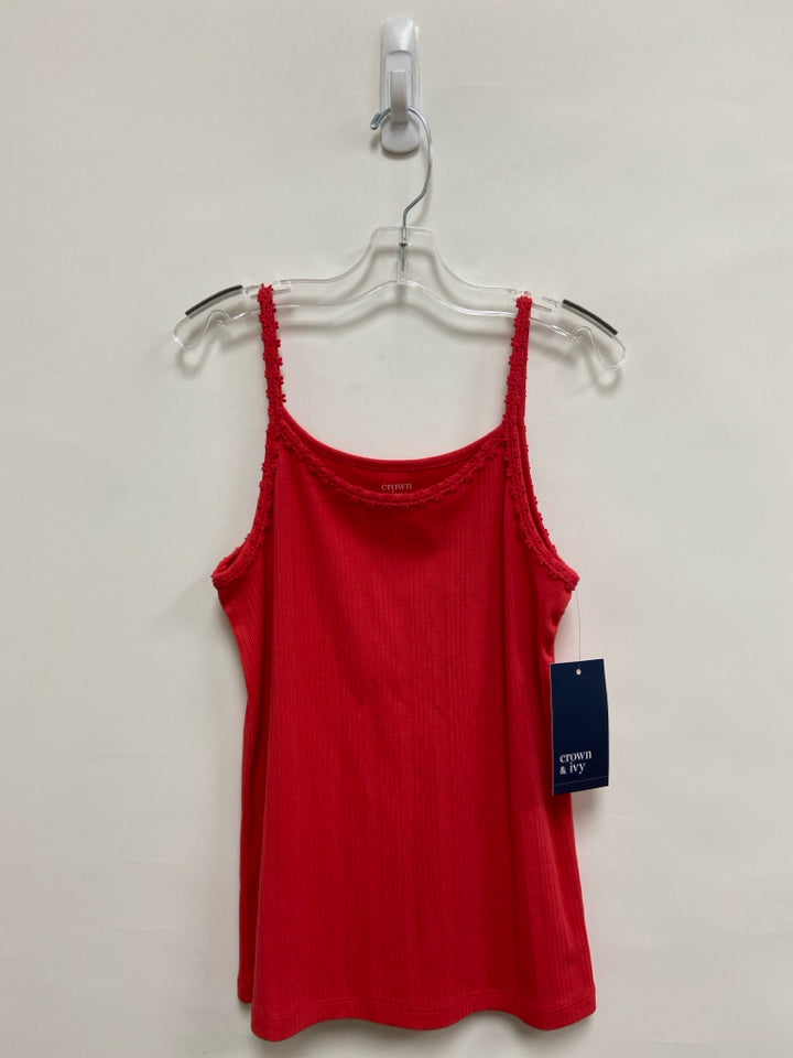 NWT Crown &amp; Ivy SIZE L Red Tank Girl&