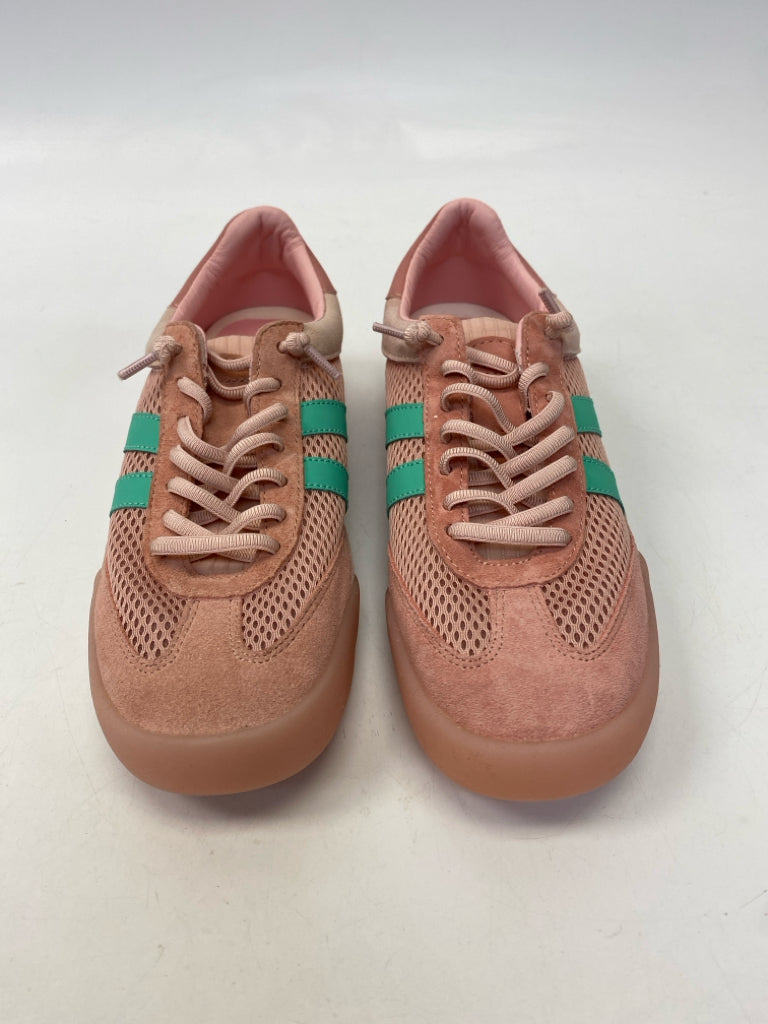 Steve Madden  Size 8 Pink Green Lace-up Sneakers