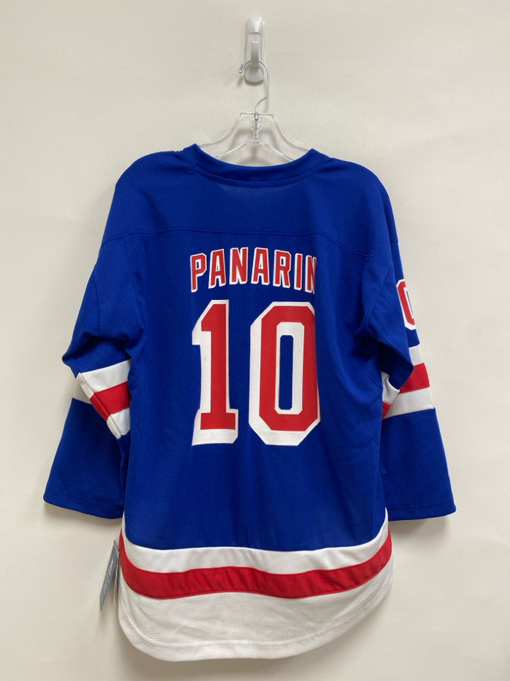 NWT Size L Blue Red/White Men&