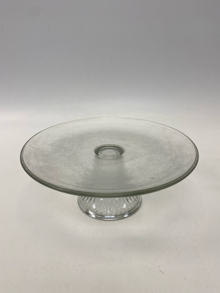 Clear Glass Cake Plate/Stand