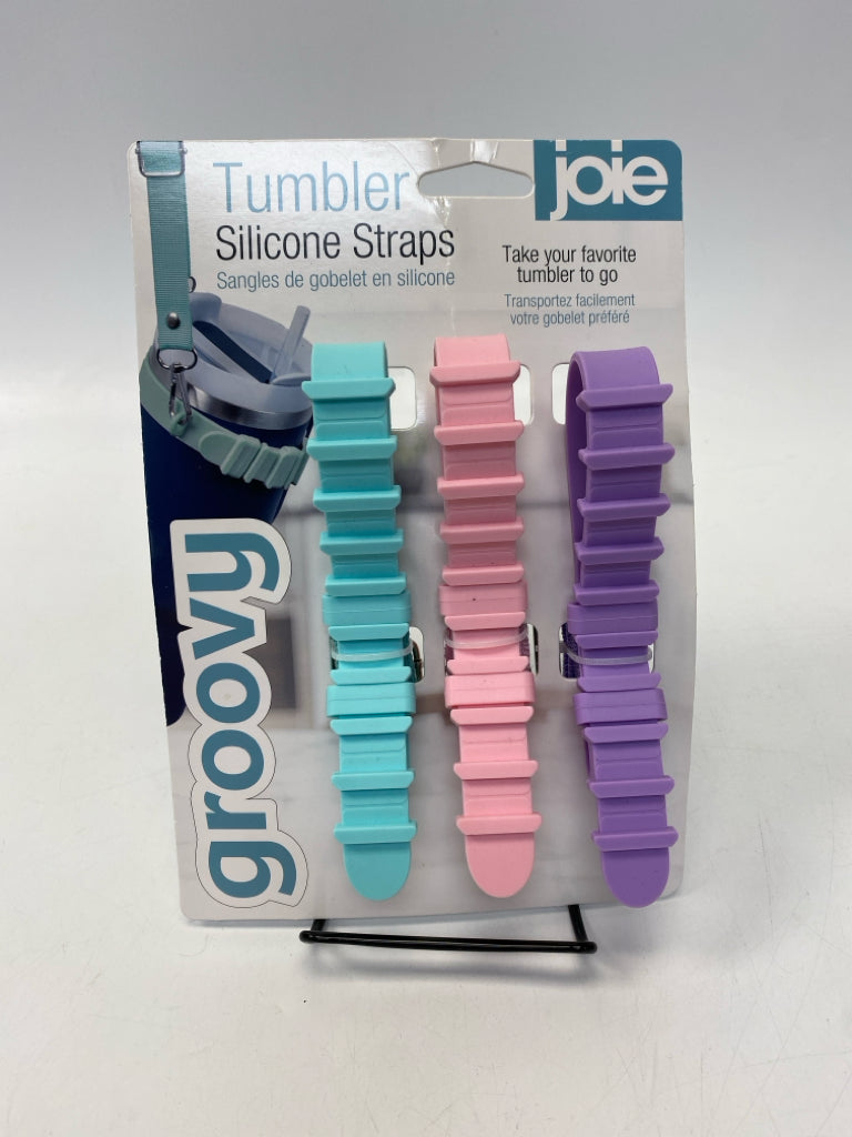 NEW/PKG Purple Aqua/Pink Silicone Tumbler
