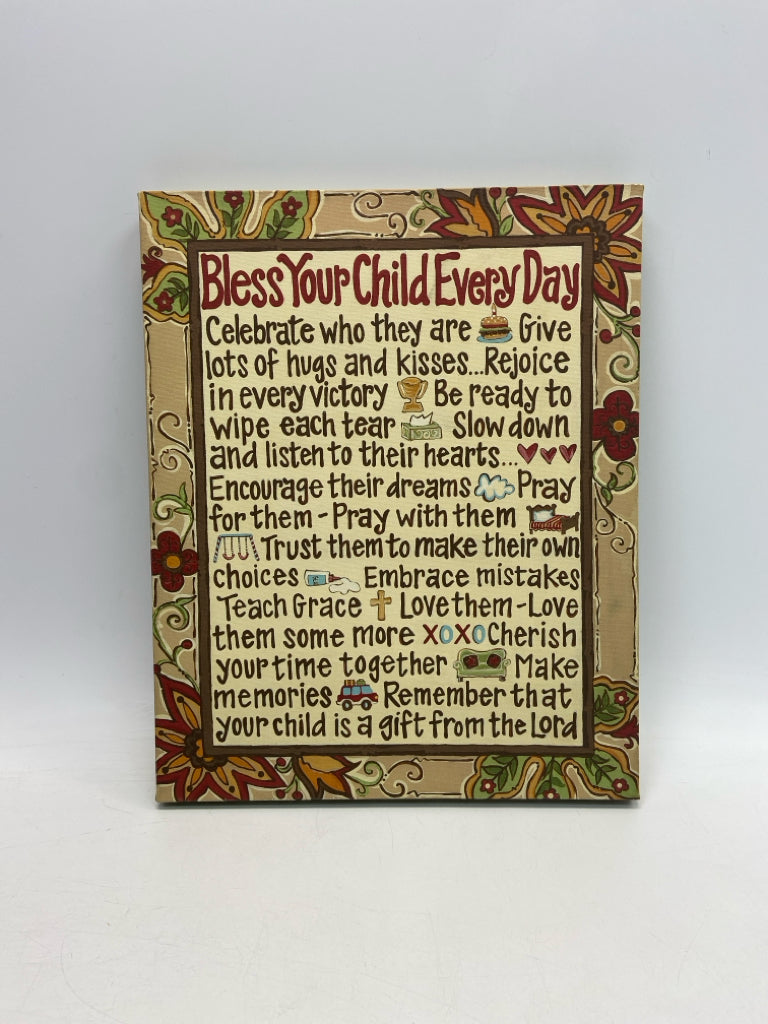 Multi Color Words Canvas Art