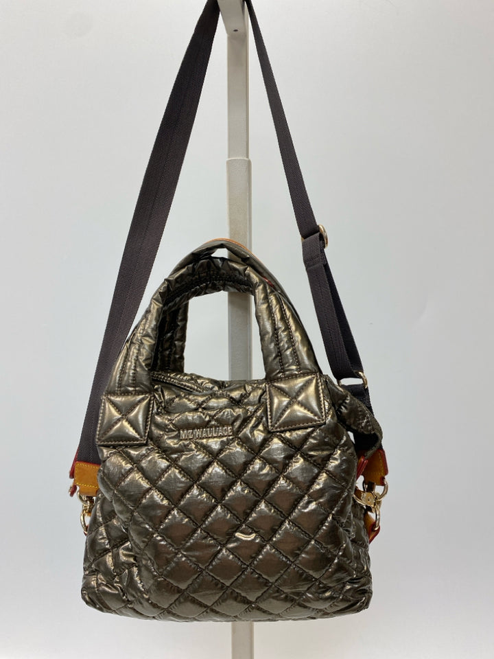 MZ Wallace Bronze Metallic Quilted Handbag