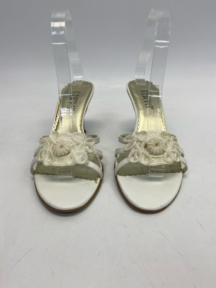 Franco Sarto  Size 7.5 White Sandals