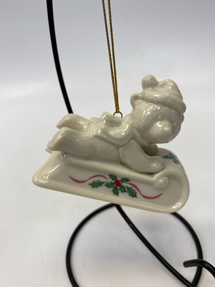 Lenox  Ornament Bear on Sled