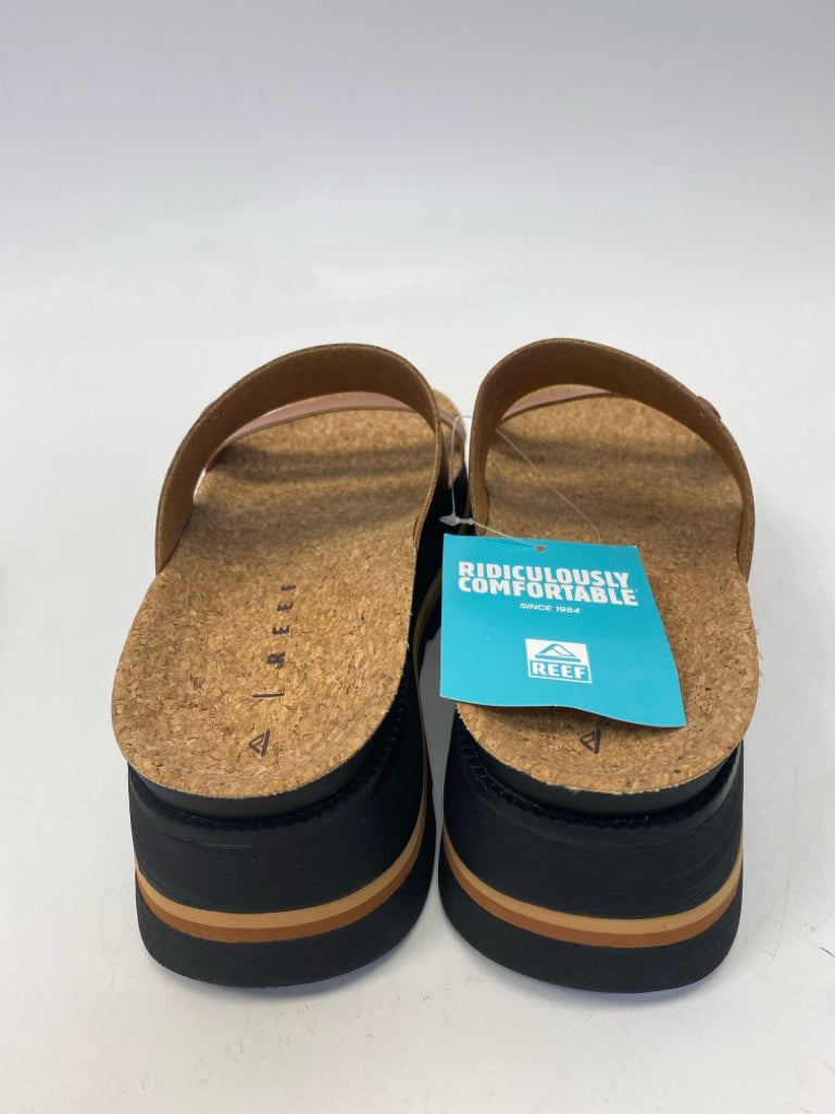 NWT Reef  Size 9 Brown/Black Sandals