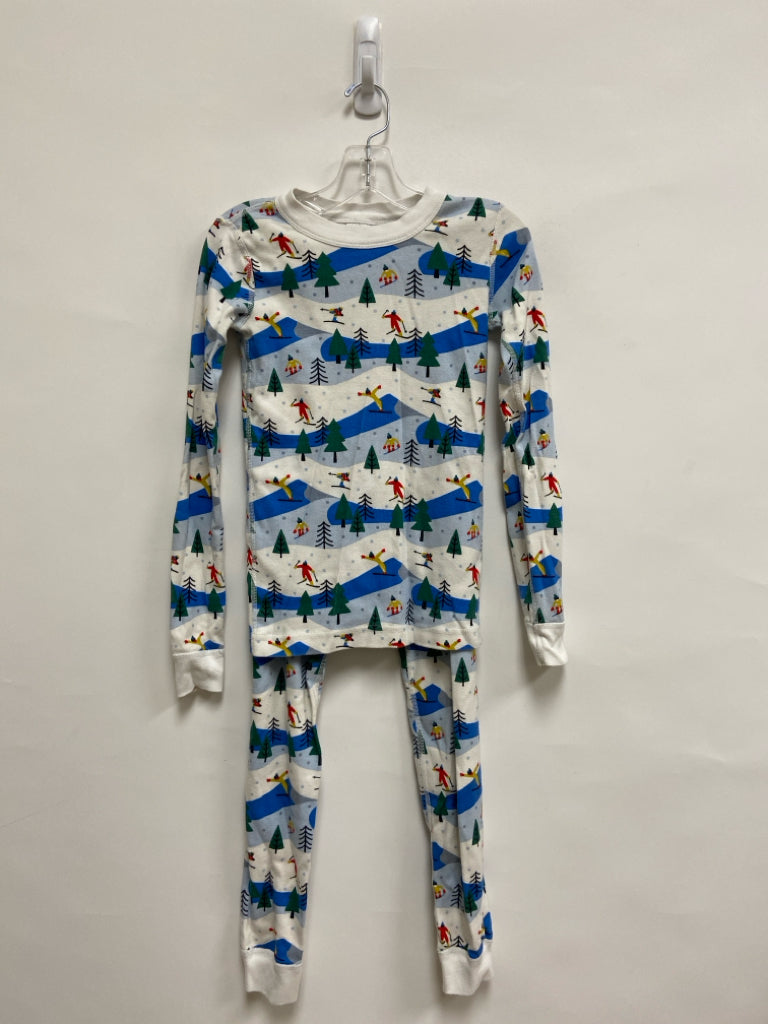 hanna Andersson SIZE 10 White Blue/Green Ski Boy&