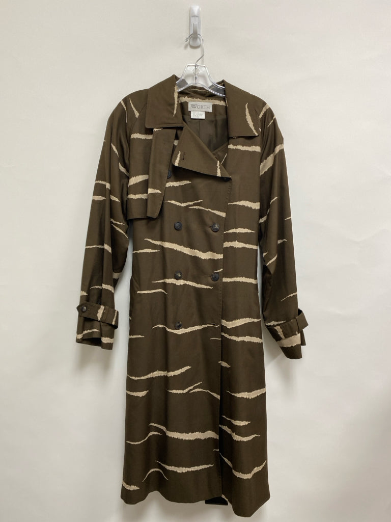 WORTH  SIZE  14 Brown Tan Lines Plus Size Jacket
