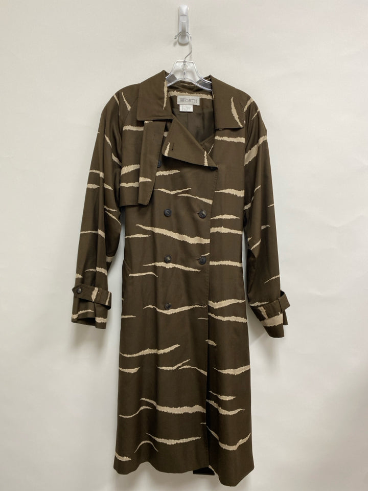 WORTH  SIZE  14 Brown Tan Lines Plus Size Jacket