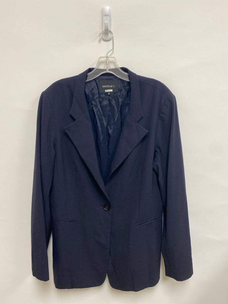 LAFAYETTE 148 Size 16 Navy Plus Size Jacket