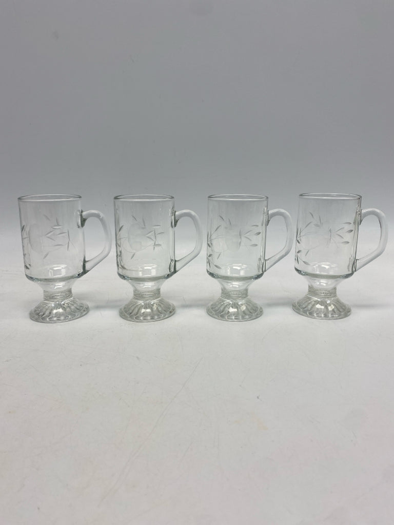 Princess House Clear Etched Glassware