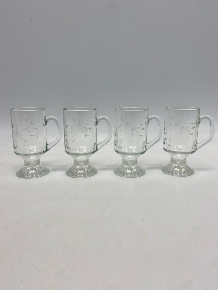 Princess House Clear Etched Glassware