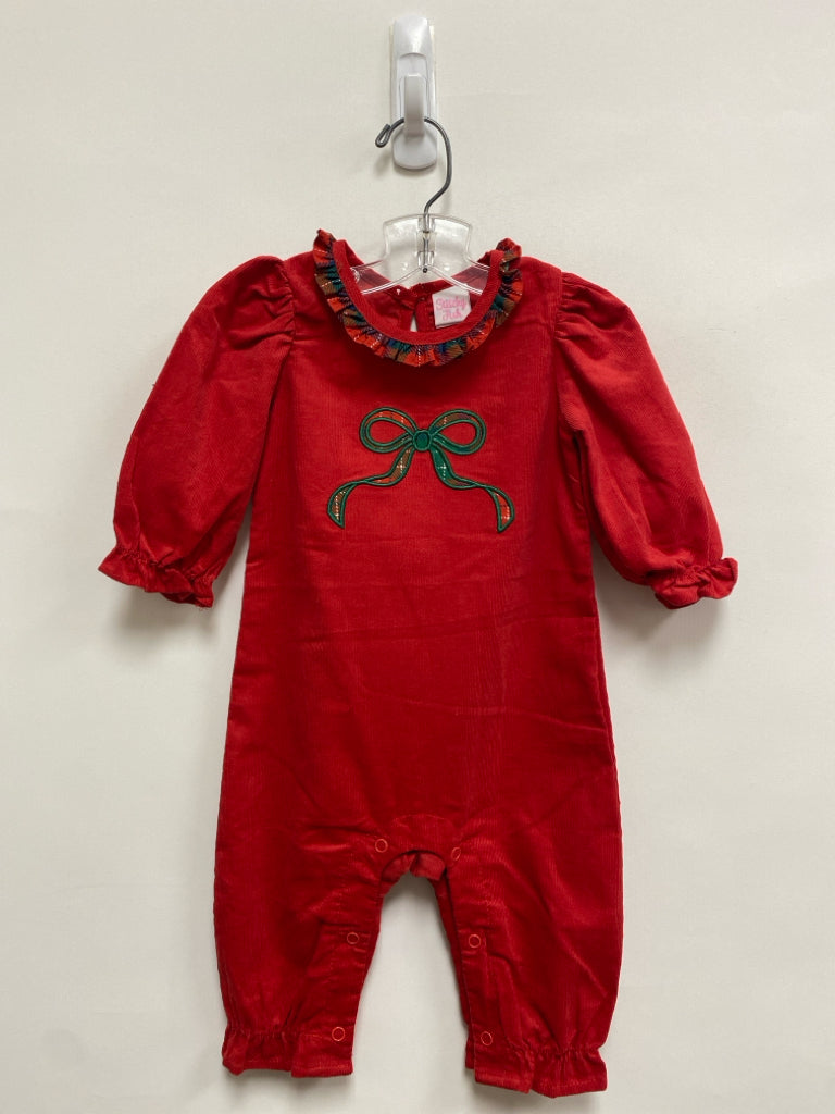 stitchy fish SIZE 3M Red Green Corduroy Girl&