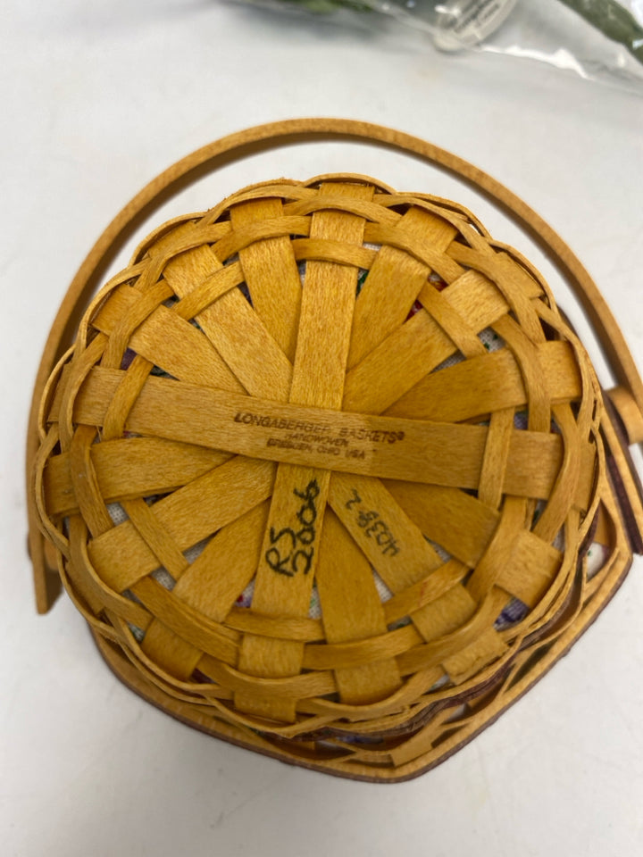 NWOT Longaberger 2006 Collector Club May Series Morning Glory Basket