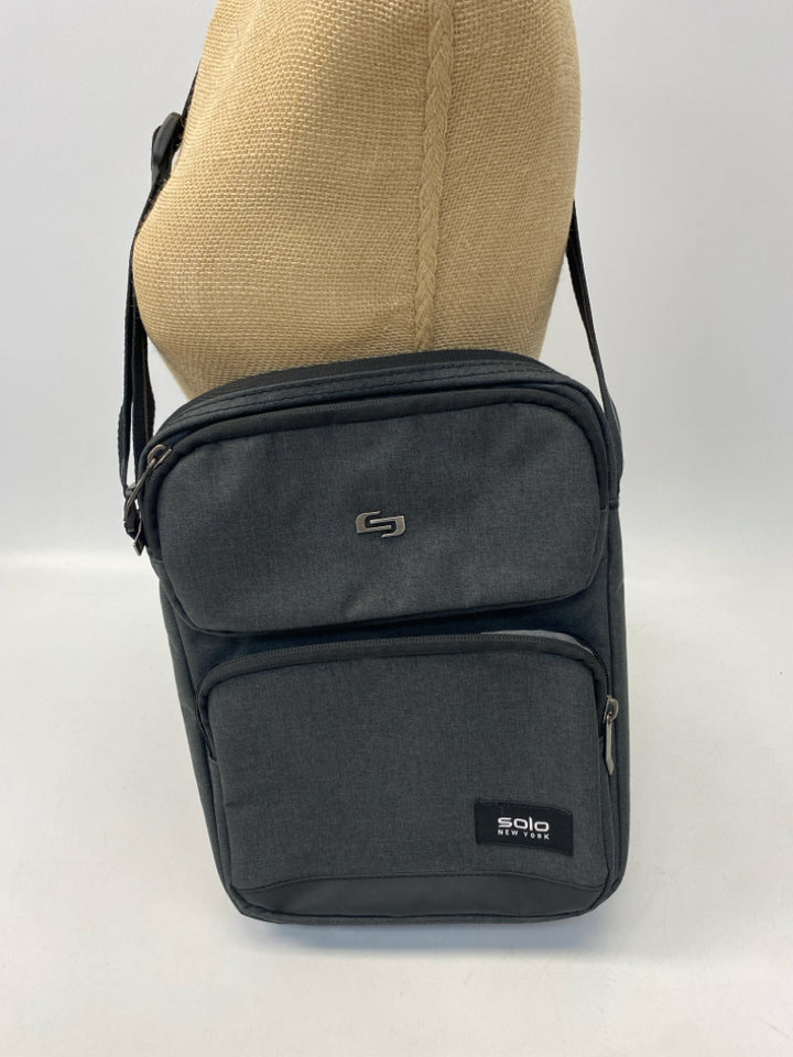 Dark Gray Black Crossbody