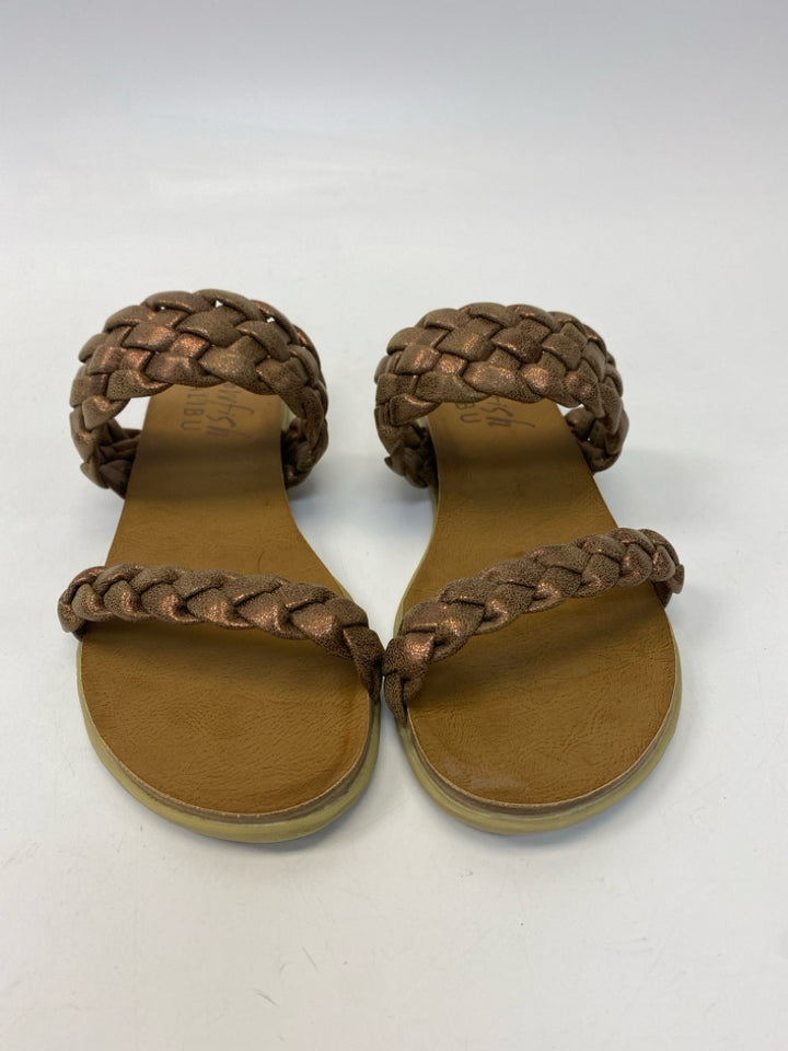 NWOT Blowfish  Size 10 Bronze Braided Metallic Sandals