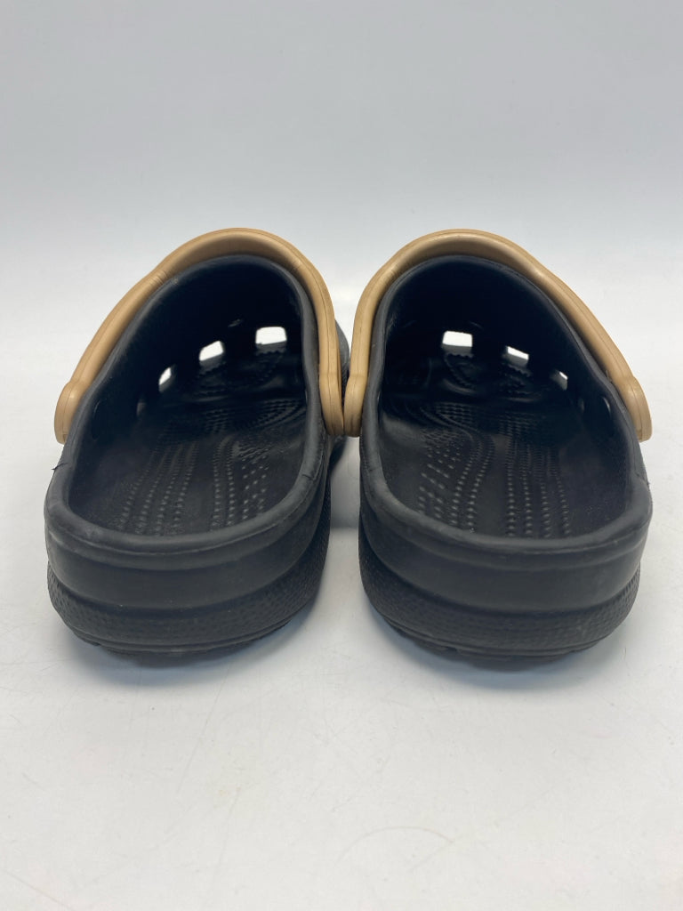Crocs Size 12 Black Brown Wake Forest Men&