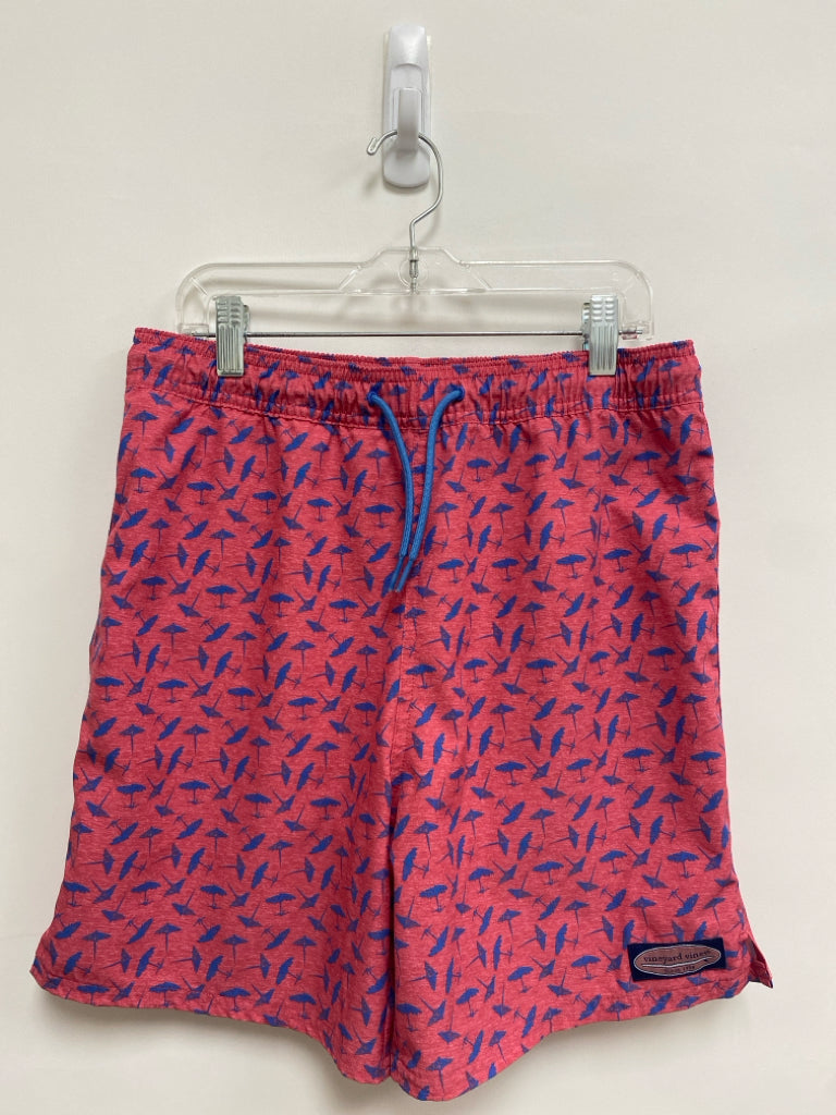 Vineyard Vines SIZE L Dark Coral Blue Boy&
