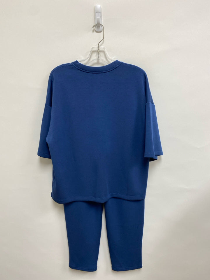 Spanx Size M Dark Blue Ladies 2pc Pant Set