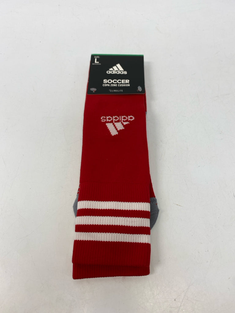 NWT Adidas Size L Red/Gray Men&