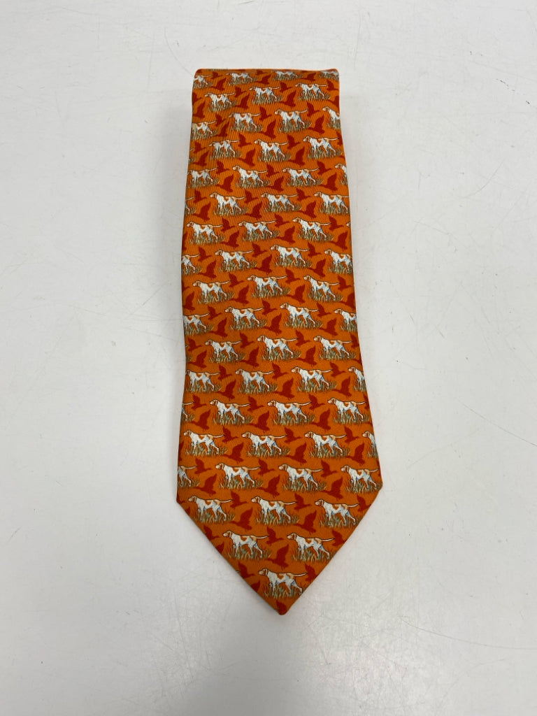 Vineyard Vines Orange White Dogs Men&