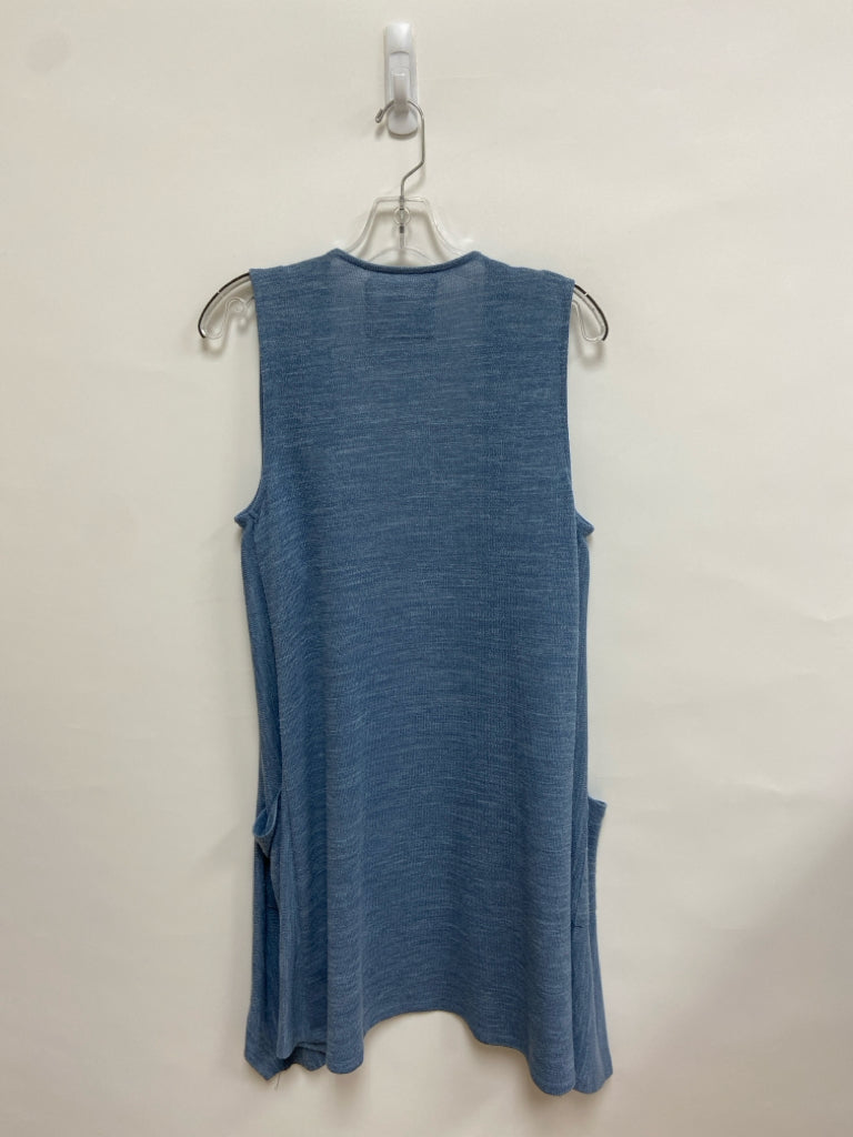 Cupio Size M Dusty Blue Sleeveless Ladies Sweater