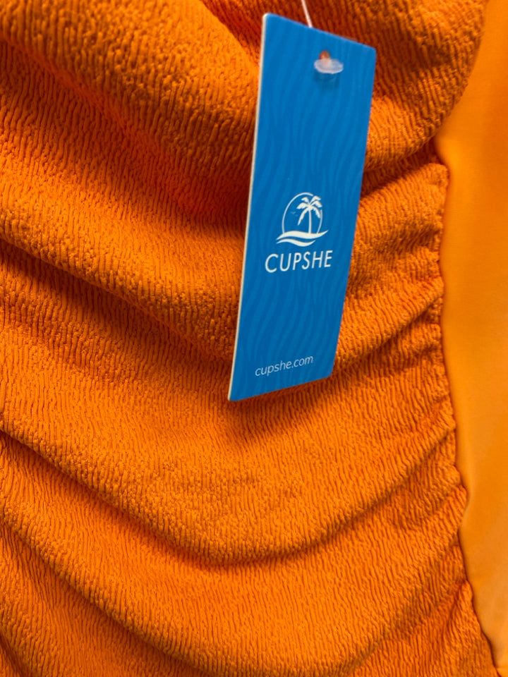 NWT Cupshe Size L Orange Ladies Swimwear