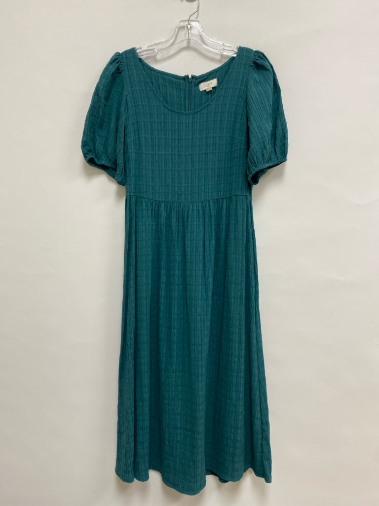 NWT LOFT Size 4 Dark Teal Blue Ladies Dress